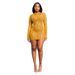 Women's Sheer Mesh Bodycon Dress With Rhinestone Embellishments – Sexy High Waist Mini Dress (S-XXL, Black/Rose Gold/Gold)_ecoleips.com