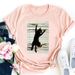 European American Cross-border Foreign Trade Women's Clothing Animal And Plant Print Round-neck Short-sleeve T-shirt Top_ecoleips.com