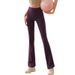 New High-Waisted Yoga Slimming Hip-Lifting Dance Pilates Leggings Elegant Fashion Sports Flared Pants_ecoleips.com