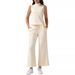 Women's Clothing 2 Piece Vest Short Wide Leg Pants Casual Suit_ecoleips.com