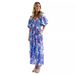 Foreign Trade European And American Women's Clothing Best-Selling 2026 Summer Elegant Square Neck Printed Puff_ecoleips.com