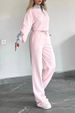 Lapel Long Sleeve Shirt Loose Casual Knitted Suit Women_ecoleips.com