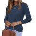 Women's Clothing Soft Wool Blend Round Neck Sweater - Comfortable Casual Pullover For Men & Women, Lightweight & Breathable, Versatile For All Seasons_ecoleips.com