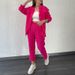 Women's Clothing New Double Layer Crepe Loose Large Size Lapel Long Sleeved Shirt Casual Suit_ecoleips.com