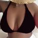 Women's Plus Size Triangle Bikini Top - Sexy Backless Swimwear For Beach & Pool - Quick Dry & Supportive - Black, Green - Sizes 0XL To 4XL_ecoleips.com