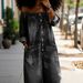 Women's Denim Jumpsuit One-Shoulder Sexy Fashion Spring Autumn Romper With Single Row Buttons_ecoleips.com