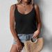 European And American Cross-border Women's Clothing 2025 Summer New Waffle Knit Vest Solid Color Casual_ecoleips.com