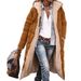 Women's Winter Warm Hooded Coat With Faux Fur Trim – Elegant A-Line Padded Jacket For Cold Weather_ecoleips.com
