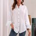 Women's Clothing New Solid Color Long Sleeved Shirt Cotton And Linen Shirt Cardigan_ecoleips.com