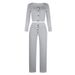 2025 New Short Cardigan Long Sleeve Slim Fit Sexy Elegant Commuter Button Sweater Women's Set_ecoleips.com