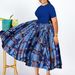Women's Clothing Fashion Temperament Pleated African Black Big Swing Dress_ecoleips.com