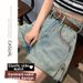 High Waisted Pear Shaped Figure Denim Shorts for Women plus Size Loose A-Line Wide Leg Pants Chubby Summer Thighs_ecoleips.com