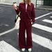 Women's Clothing Women's Casual Commuter Suit Set European American Style Loose Fitting Autumn Winter For Formal & Casual_ecoleips.com