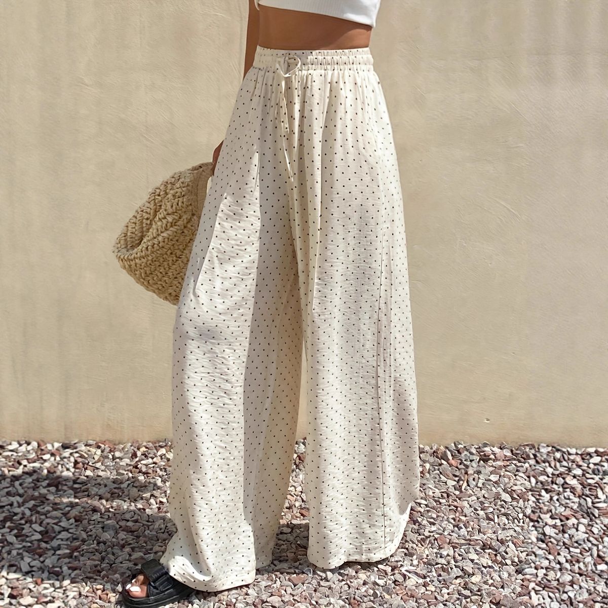 Summer Polka Dot Pants for Women European American Style Cross Border E Commerce Party Beach Wear_ecoleips.com