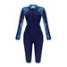Aria Basics European And American Style Women's Swimwear Export One-Piece Long Sleeve Surfing New Boxer Shorts Diving Suit_ecoleips.com