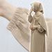 Solid Color Crinkle Ice Silk Scarf – Versatile Head Wrap & Neck Scarf (180x70cm, Lightweight & Breathable)_ecoleips.com