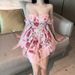 18YX2272 European And American 2026 Cross-border Foreign Trade Wholesale Sexy Pure Desire Strapless Floral_ecoleips.com