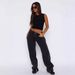 Women's Clothing Waist Non Elastic Straight Denim Trousers For Women_ecoleips.com
