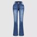 Women's Clothing Women's Embroidery Slim Fit Fashionable Personality Low Waist High Elastic Jeans Ins Trend Slim_ecoleips.com