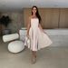 Women's Clothing Hot Summer New Solid Color Wrap Chest Skirt Dress_ecoleips.com