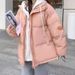 girl Girl Girl Down Jacket Girls Winter 2023 New Style For Middle And High School Students Short Two-Piece Cotton Coat_ecoleips.com