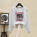 Women's Retro Chinese Style Fleece Lined Thickened round Neck Sweater Autumn/Winter 2023 Korean Lazy Style No Hood_ecoleips.com