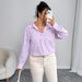 Plus Size Women’s Blouse With Bow Print – Oversized Long Sleeve Shirt For Autumn, Casual & Stylish_ecoleips.com