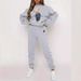 Women's Clothing Cartoon Bear Print Long Sleeved Sweatshirt And Sweatpants Suit Autumn New Fashion Casual Women's Clothing WE WL1_ecoleips.com