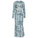 Autumn Long Dress Women Sexy Cutout Long Sleeve Dress Digital Print Fashion Casual Party Evening Dress_ecoleips.com