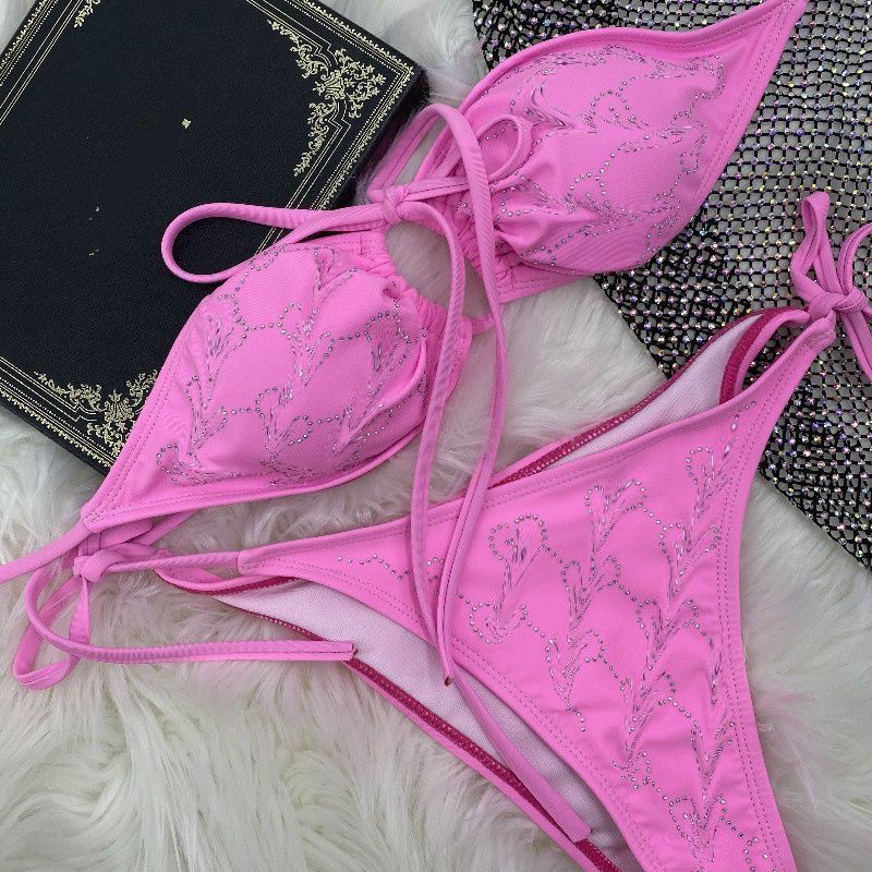 New Foreign Trade Strap Bikini, European And American Beach Sexy Swimsuit, Two-Piece Women's Vacation Hot Item_ecoleips.com