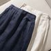 Stable High-End Rain Dew 14-Count French Linen Artistic Side Pocket Mid-Length Skirt For Women#785_ecoleips.com