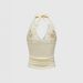 Sexy Floral Embroidered Lace Patchwork Halter Neck Slim-fit Tank Top_ecoleips.com