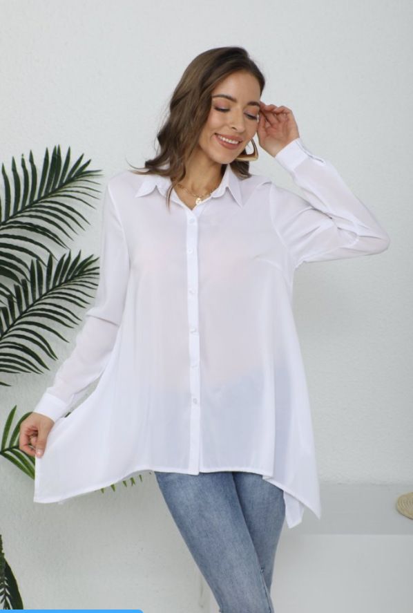 Spring And Autumn Chiffon Sunscreen Black Shirt Women's Long Sleeve Han Fan Medium And Long BF Style Loose Sexy Pajama Shirt_ecoleips.com