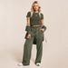 Cross-border Bestseller: Elegant Commuter Women's Clothing, Vintage Casual Drapey Wide-leg Floor-length Loose_ecoleips.com