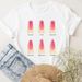 European And American Cross-border Foreign Trade Wholesale Clothing 3D Nail Polish Round Neck Plus-size Short-sleeve_ecoleips.com