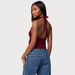 Lace Patchwork Halter Neck Tank For Women, 2026 Spring/Summer Style, Sexy Hot Girl Slim Fit Tie-Up Women's Top_ecoleips.com