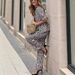 Women's Clothing Casual Print Leopard Cardigan Trousers Two Piece Suit_ecoleips.com