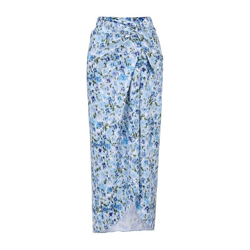 New Flower Decoration Or Not Hollow One Piece Swimsuit Women's Wrap Skirt_ecoleips.com