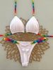 2025 Women's European American Style Split Triangle Bikini Sexy Brazilian Cross Border Swimwear for Beach Vacation_ecoleips.com