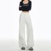 White High-waisted Straight-leg Jeans For Women, 2025 Autumn New Women's Fashion, Loose-fitting Slimming Narrow Wide-leg_ecoleips.com
