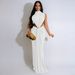 Verve K10772 Women's Sexy Split Sleeveless Fashion Gown Dress Plus Size_ecoleips.com
