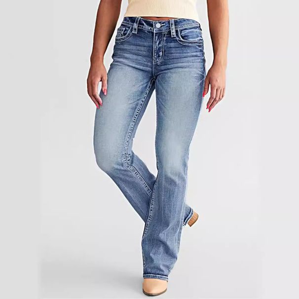 Women's Clothing Supply Of New Fashion Elastic Slim Jeans Skinny Pants_ecoleips.com