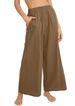 Suitable For All Seasons 2024 Spring Summer New Cotton Linen Women's Solid Color Trendy High Waist Loose Casual Wide Leg Pants_ecoleips.com