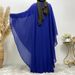 Women's Chiffon Rhinestone Batwing Sleeve Muslim Robe 6369_ecoleips.com
