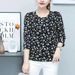 Mom's High-End Floral Base Shirt Middle-Aged Top For Middle-Aged And Elderly Summer Western Style Long-Sleeved T-Shirt_ecoleips.com