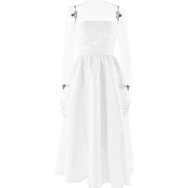 Trendy Off-Shoulder Tie-Waist Maxi Dress - Elegant Bodycon A-Line Dress For Women, Summer Collection (S-L)_ecoleips.com