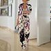 Women's Clothing Large Size Temperament Long Sleeved Commuter Shirt High Waisted Wide Leg Pants Suit_ecoleips.com