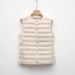 Pinghu Women's Jacket Vest Short Sleeveless Lightweight Wear Autumn Winter Round Neck Down Inner Liner_ecoleips.com