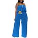 Women's Clothing New Personality Fashion Tube Top Trousers Suit_ecoleips.com