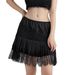 2025 Cross-Border Women's Lace Mini Y2k Pleated Low-Waist Layered Fluffy Skirt_ecoleips.com